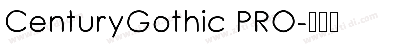CenturyGothic PRO字体转换